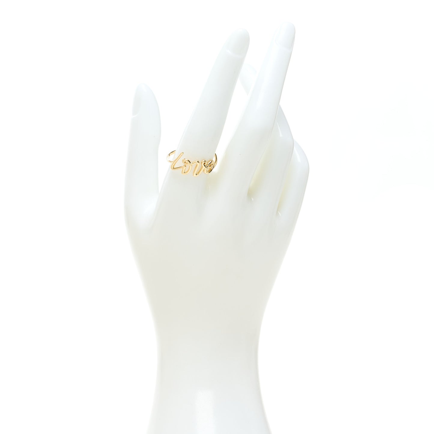18K Yellow Gold Paloma's Graffiti Love Ring 61 9.5