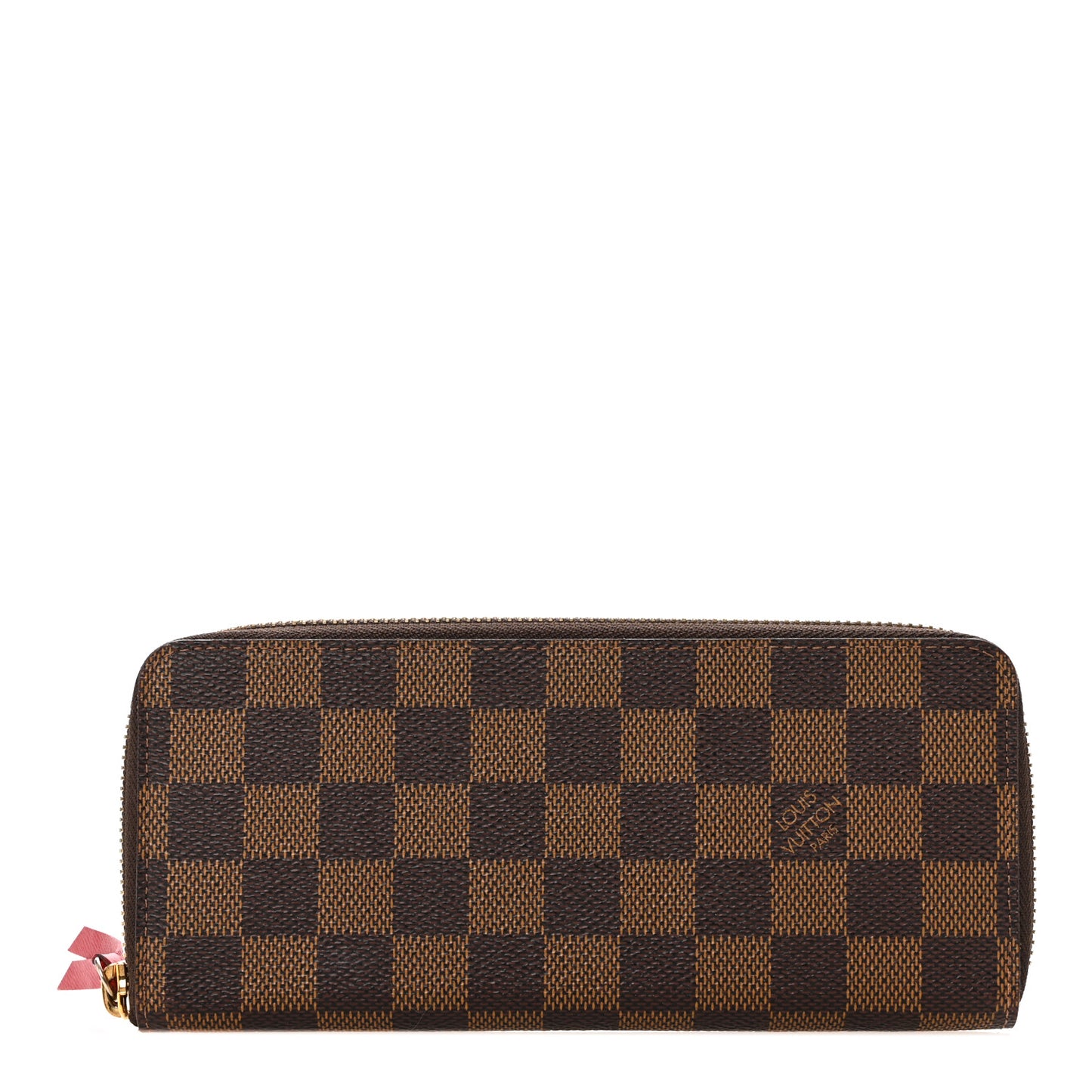 Damier Ebene Clemence Wallet Cherry