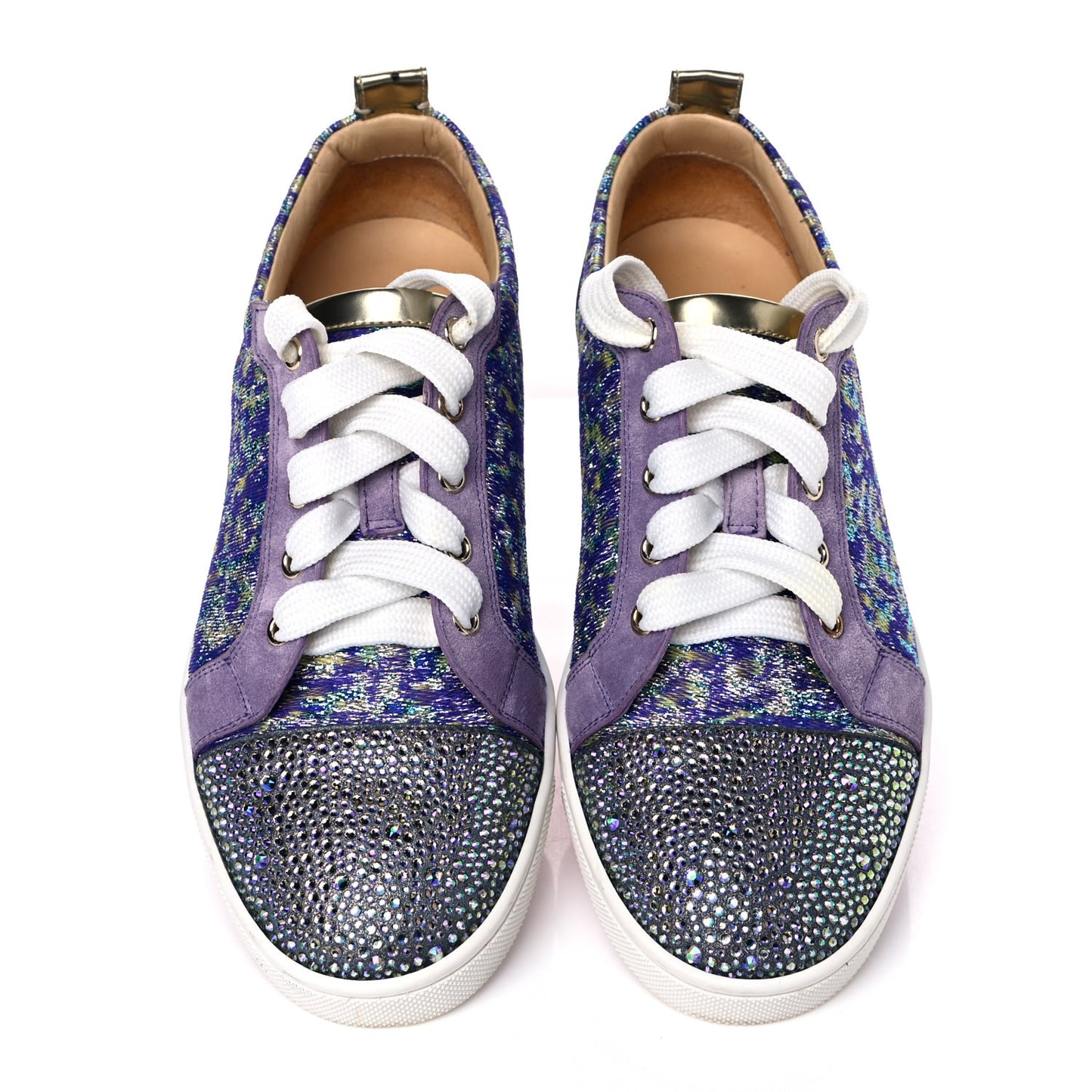 Crystal Metallic Suede Woven Lurex Gondolastrass Sneakers 38 Version Digitale