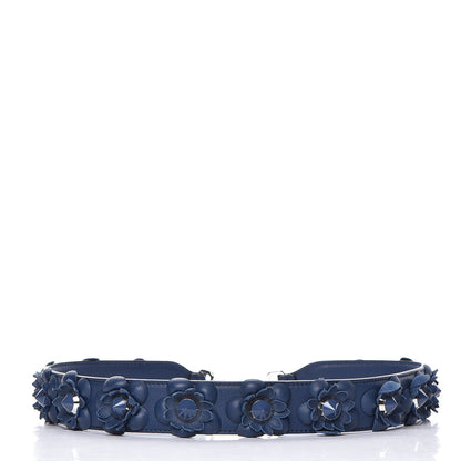 Fendi Vitello Dolce Flowerland Studded Strap You Blue 1 of 3