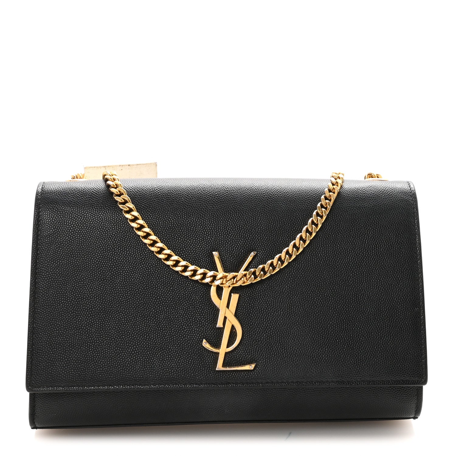 Saint Laurent Grain De Poudre Medium Classic Monogram Kate Satchel Black 1 of 10