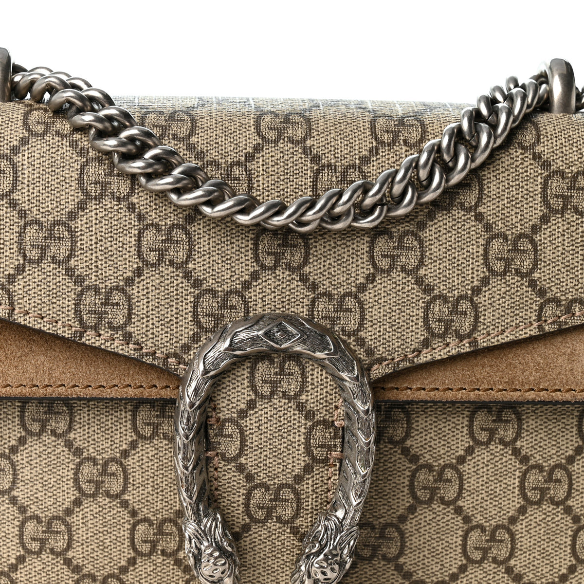 GG Supreme Monogram Mini Dionysus Shoulder Bag Taupe