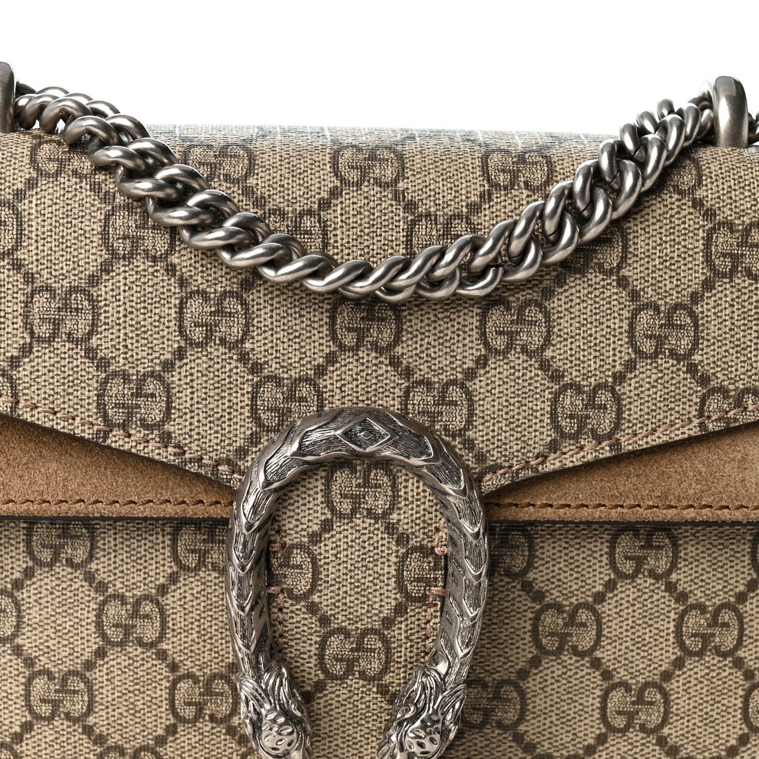 Gucci GG Supreme Monogram Mini Dionysus Shoulder Bag Taupe 7 of 10