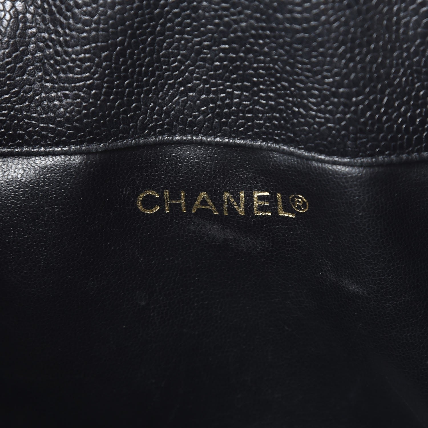 Chanel Caviar CC Drawstring Shoulder Bag Black 6 of 12