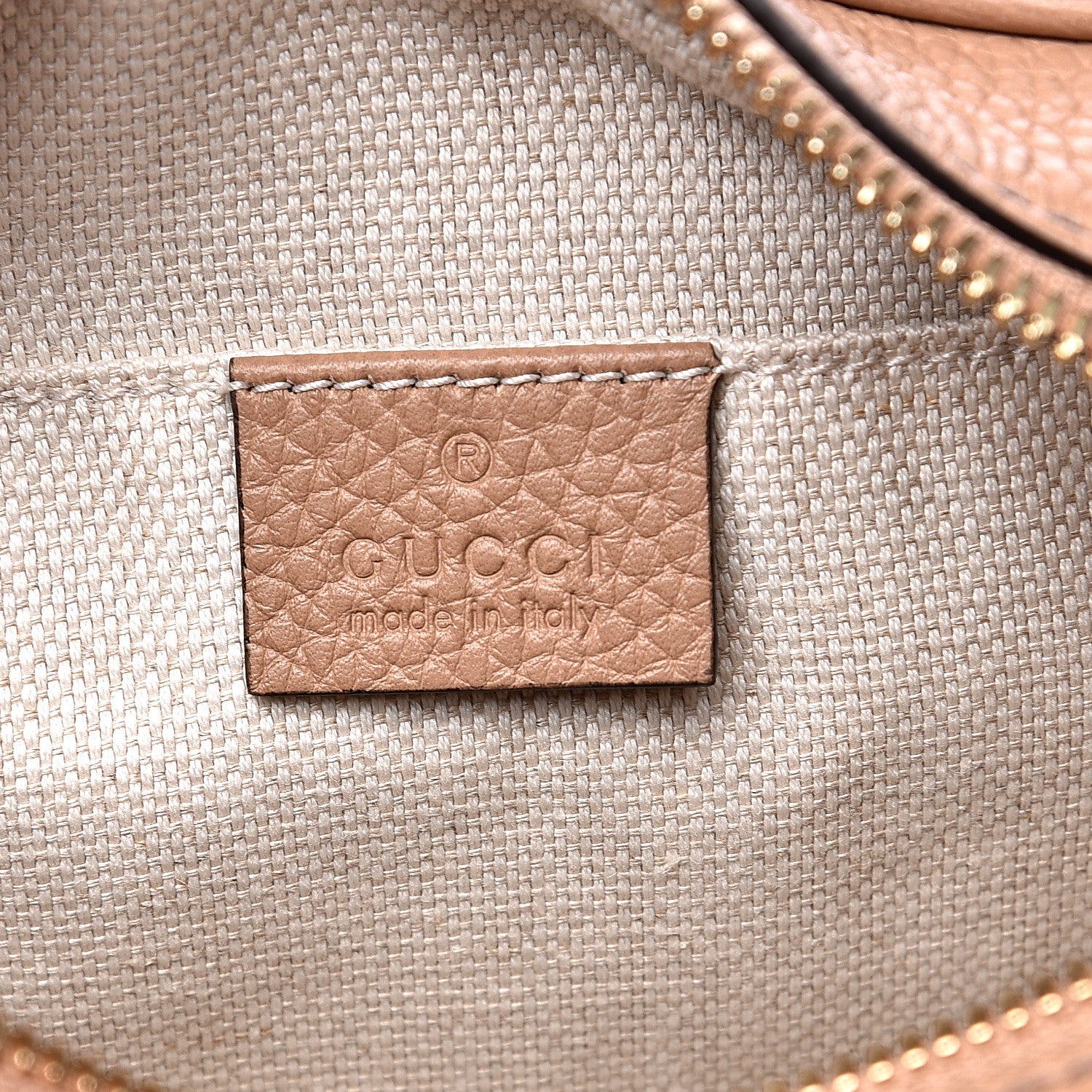Gucci Pebbled Calfskin Small Soho Disco Bag Rose Beige 5 of 10