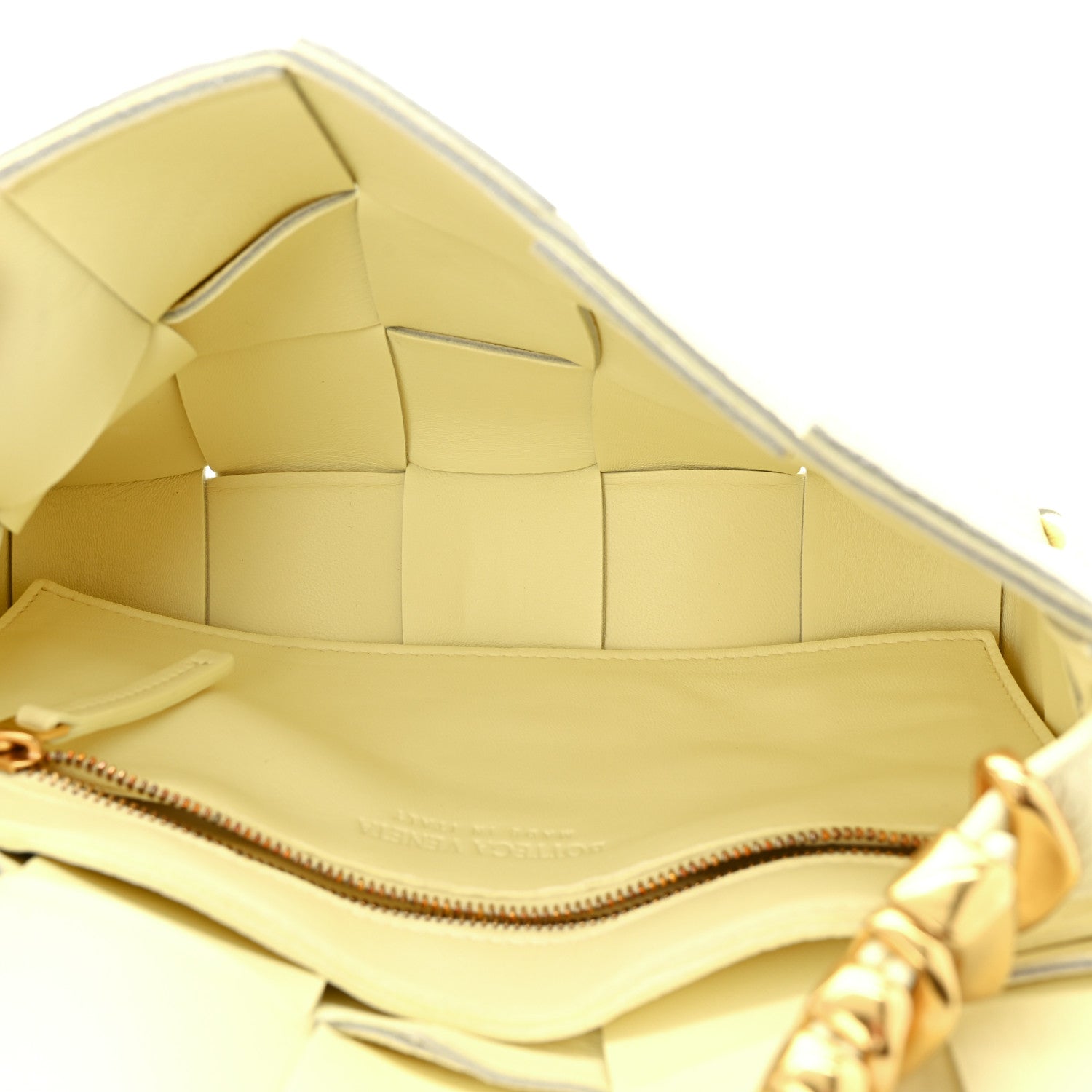 Bottega Veneta Grained Calfskin Maxi Intrecciato Cassette Crossbody Bag Ice Cream 5 of 10