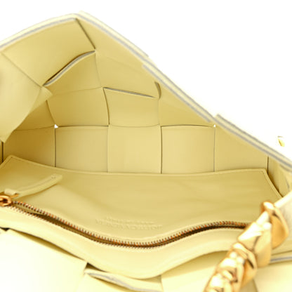Bottega Veneta Grained Calfskin Maxi Intrecciato Cassette Crossbody Bag Ice Cream 5 of 10