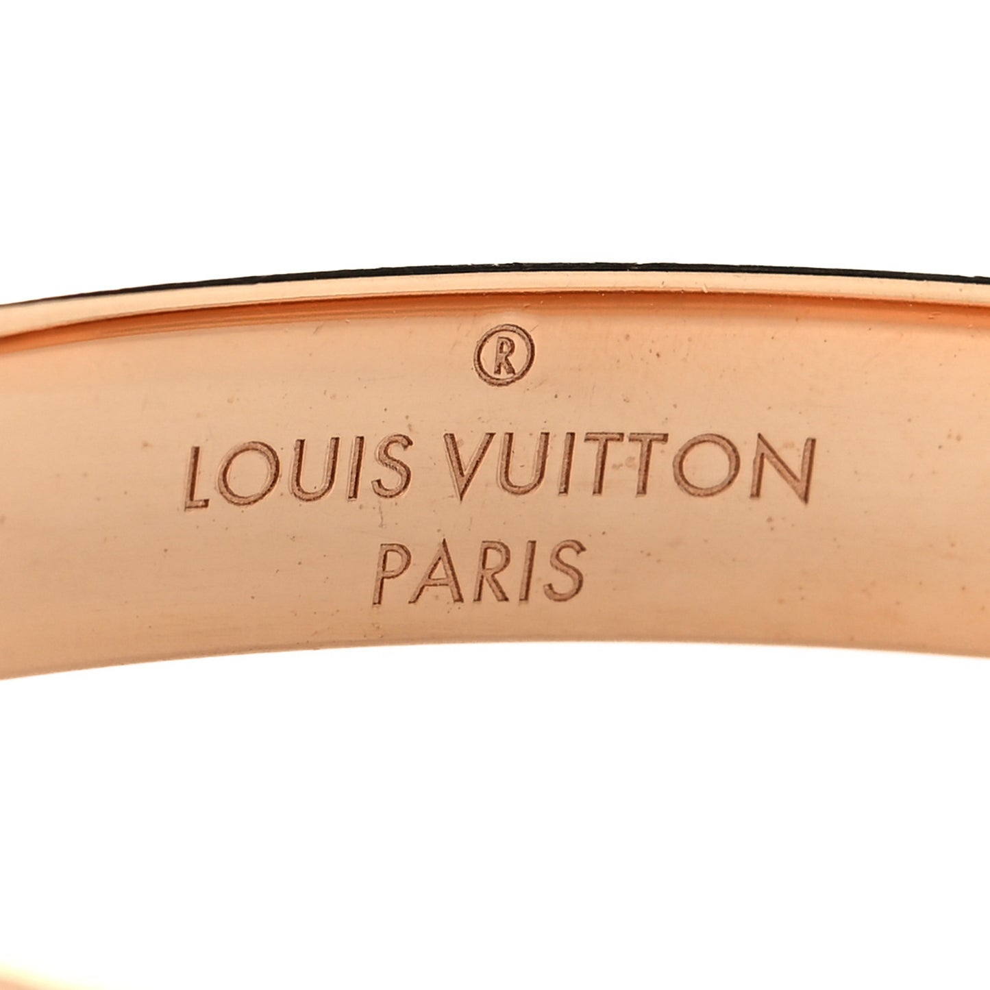 Brass Monogram Nanogram Cuff S Pink Gold