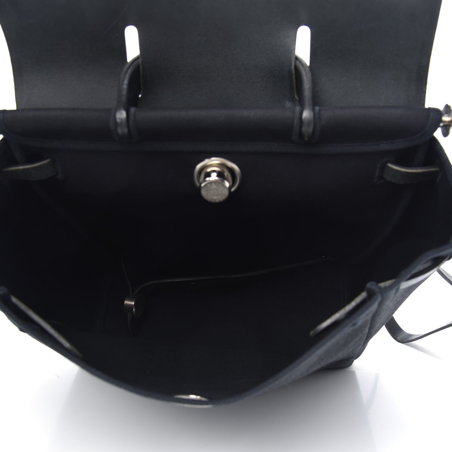 Hermes Toile Vache Calfskin Herbag 39 MM Black 6 of 12