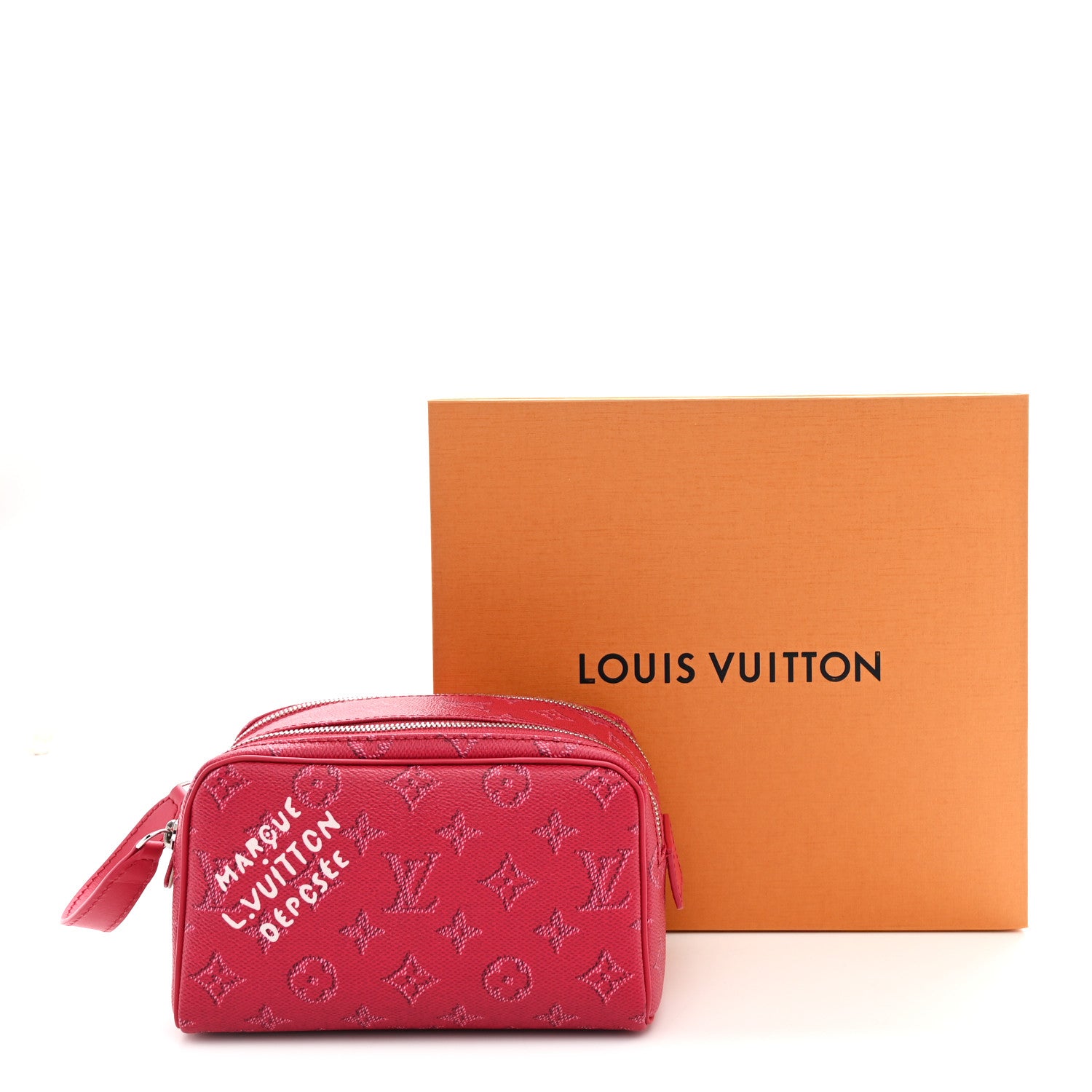 Louis Vuitton Monogram Heritage Mini Dopp Kit Toilet Pouch Pondichery Pink 9 of 9
