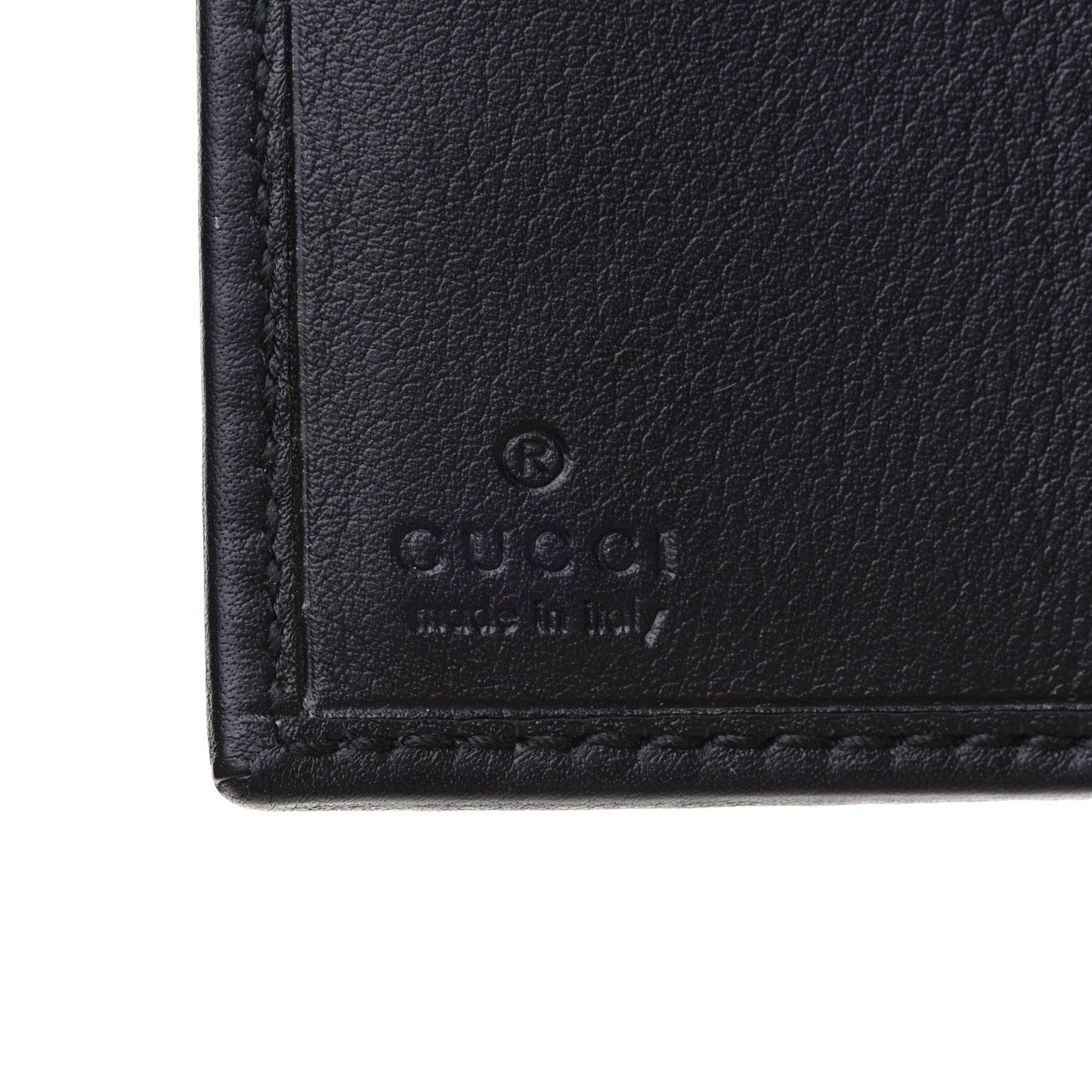 Calfskin Swarovski Crystal Mini GG Sparkling French Flap Wallet Black