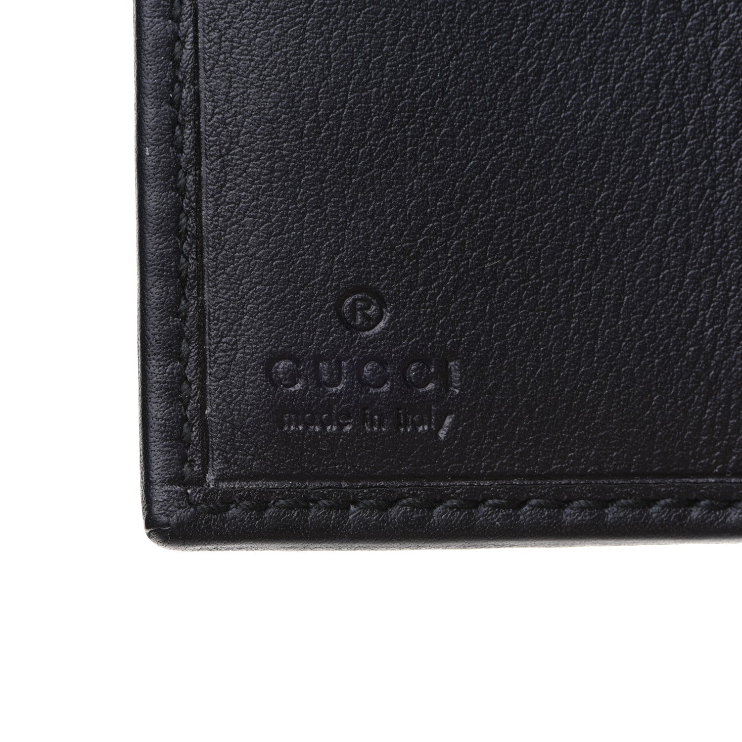 Gucci Calfskin Swarovski Crystal Mini GG Sparkling French Flap Wallet Black 7 of 9