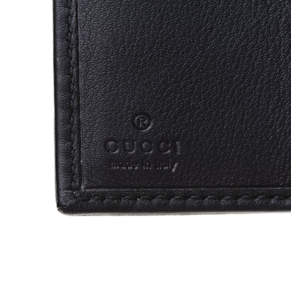 Gucci Calfskin Swarovski Crystal Mini GG Sparkling French Flap Wallet Black 7 of 9
