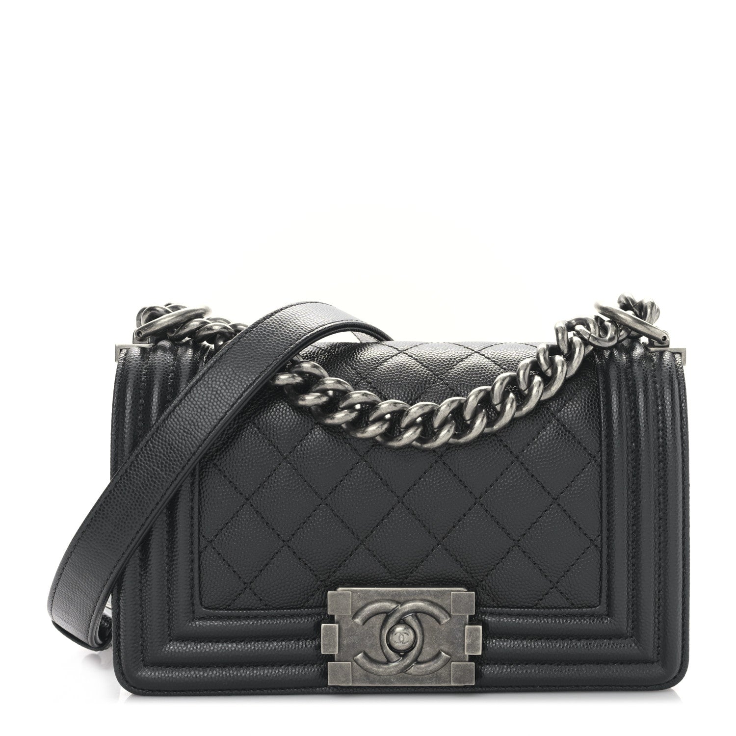Chanel Caviar Quilted Small Boy Flap Black 1 of 9