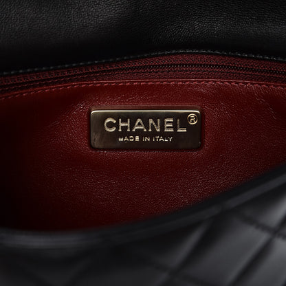 Chanel Lambskin Medium Westminster Pearl Flap Black 6 of 9