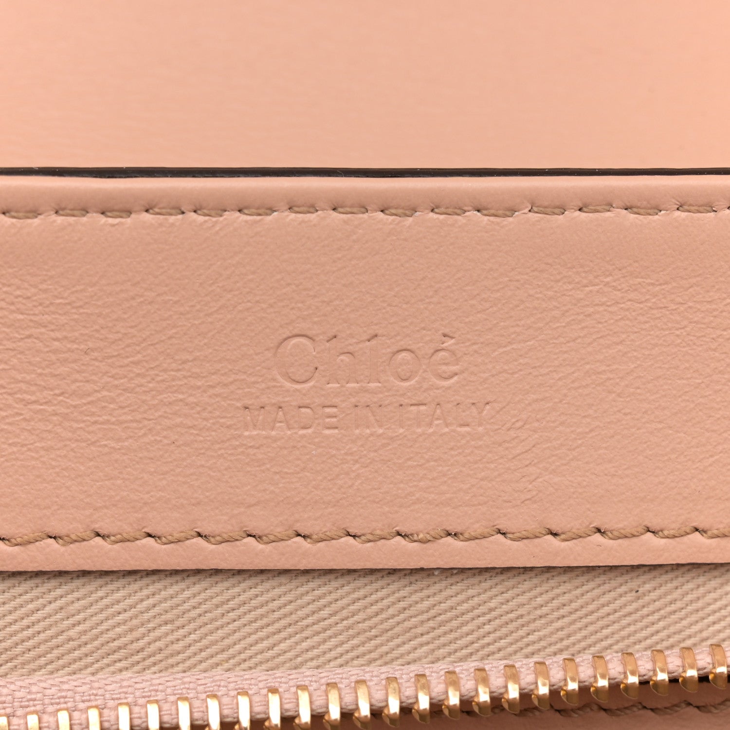 Chloe Calfskin Crocodile Embossed Small C Double Carry Autumnal Brown 6 of 12