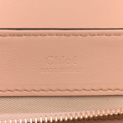 Chloe Calfskin Crocodile Embossed Small C Double Carry Autumnal Brown 6 of 12