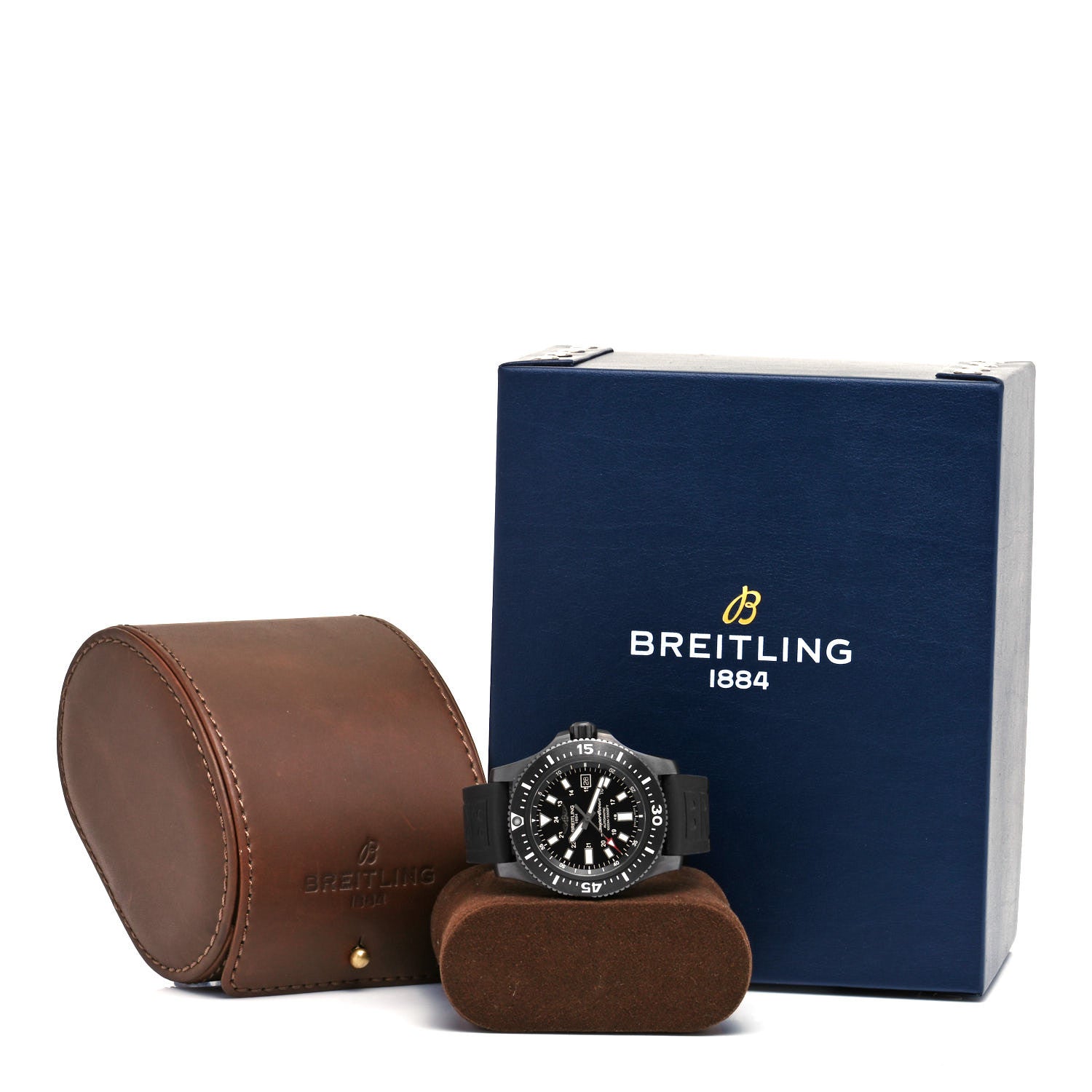 Breitling PVD Stainless Steel 44mm Super Ocean Chronometer Automatic Watch Black M17393 5 of 5