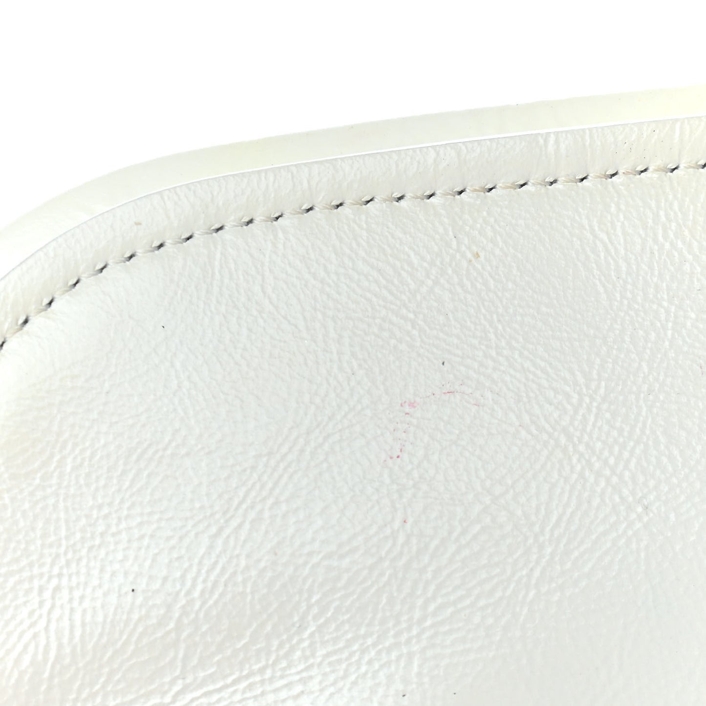 Lambskin Quilted Small La Parisienne Top Handle Flap White