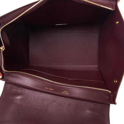 Celine Satin Baby Grained Calfskin Small Trapeze Carmin 6 of 10
