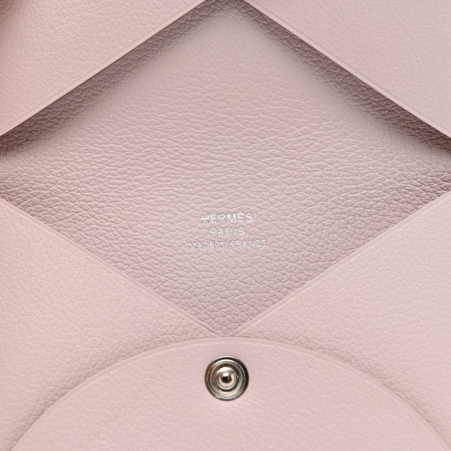 Hermes Evercolor Calvi Card Case Mauve Pale 6 of 6