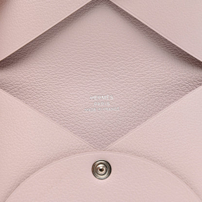 Hermes Evercolor Calvi Card Case Mauve Pale 6 of 6
