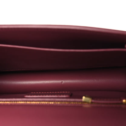Christian Dior Smooth Calfskin 30 Montaigne Flap Bag Burgundy 4 of 10