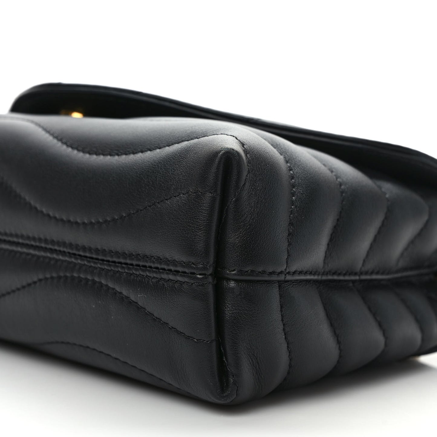 Calfskin LV New Wave Chain Bag Black