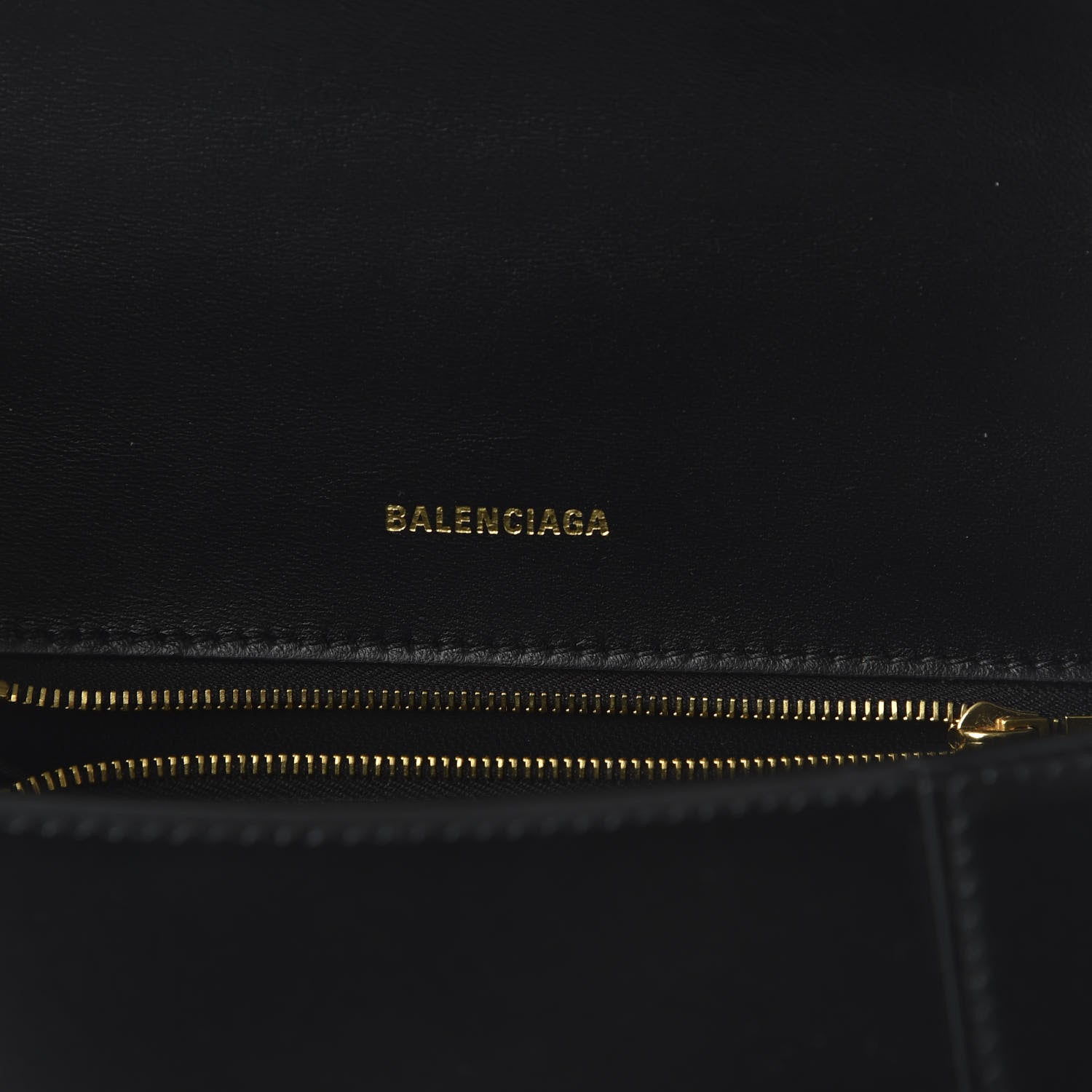 Balenciaga Shiny Box Calfskin Small Hourglass Top Handle Bag Black 8 of 9