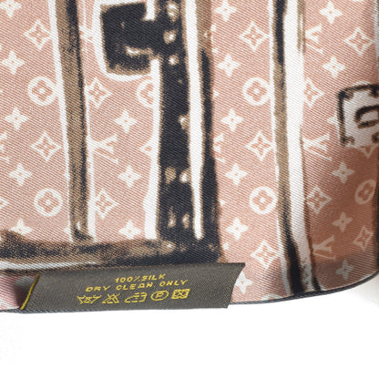Louis Vuitton Silk Monogram Trunks Bandeau Rose Poudre 6 of 6