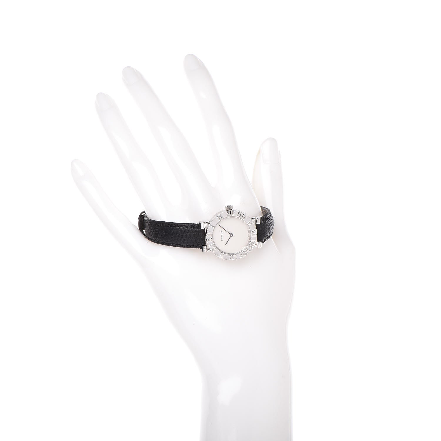 Tiffany Sterling Silver Lizard 24mm Atlas Quartz Watch 2 of 9