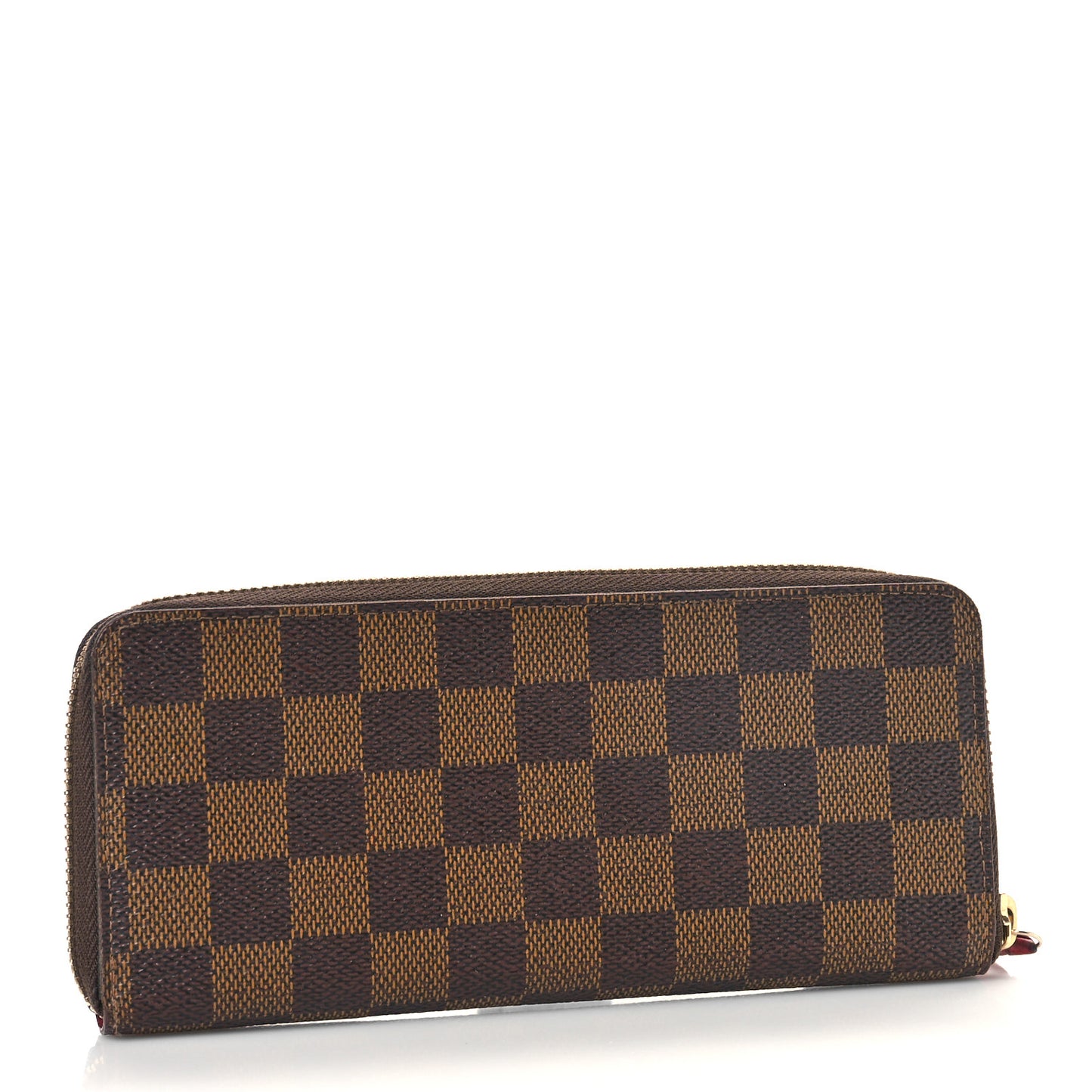 Damier Ebene Clemence Wallet Cherry