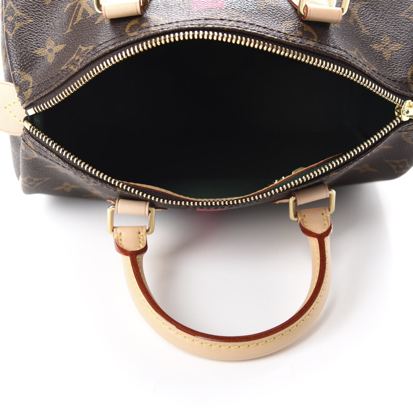Monogram My LV Heritage Speedy 25 Vert Anglais Fuchsia