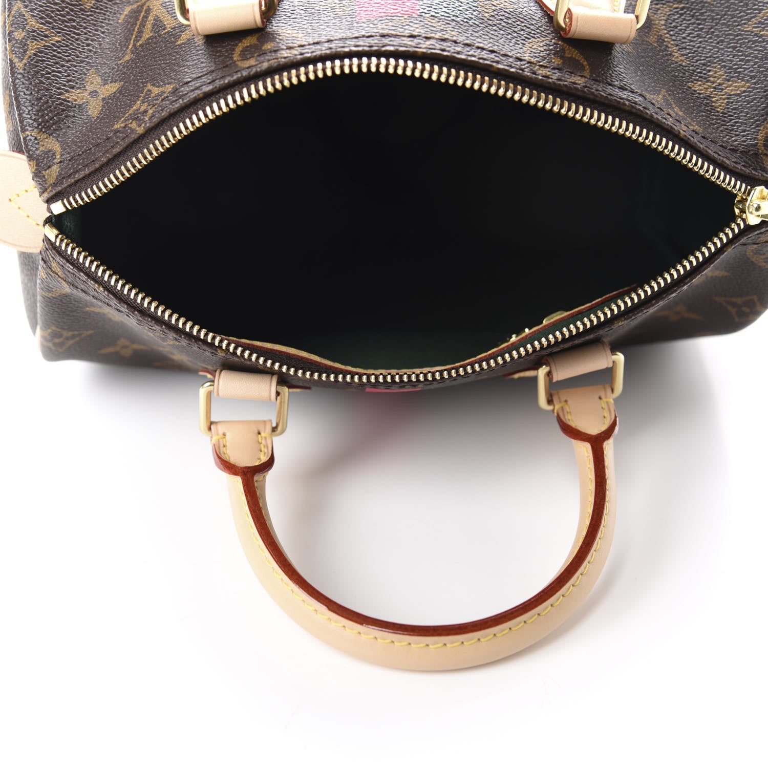 Louis Vuitton Monogram My LV Heritage Speedy 25 Vert Anglais Fuchsia 5 of 10