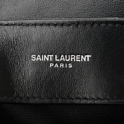 Saint Laurent Calfskin Y Quilted Monogram Small Loulou Chain Satchel Black 6 of 10