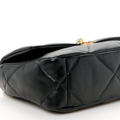 Chanel Lambskin Quilted Medium Chanel 19 Flap Black 9 of 10