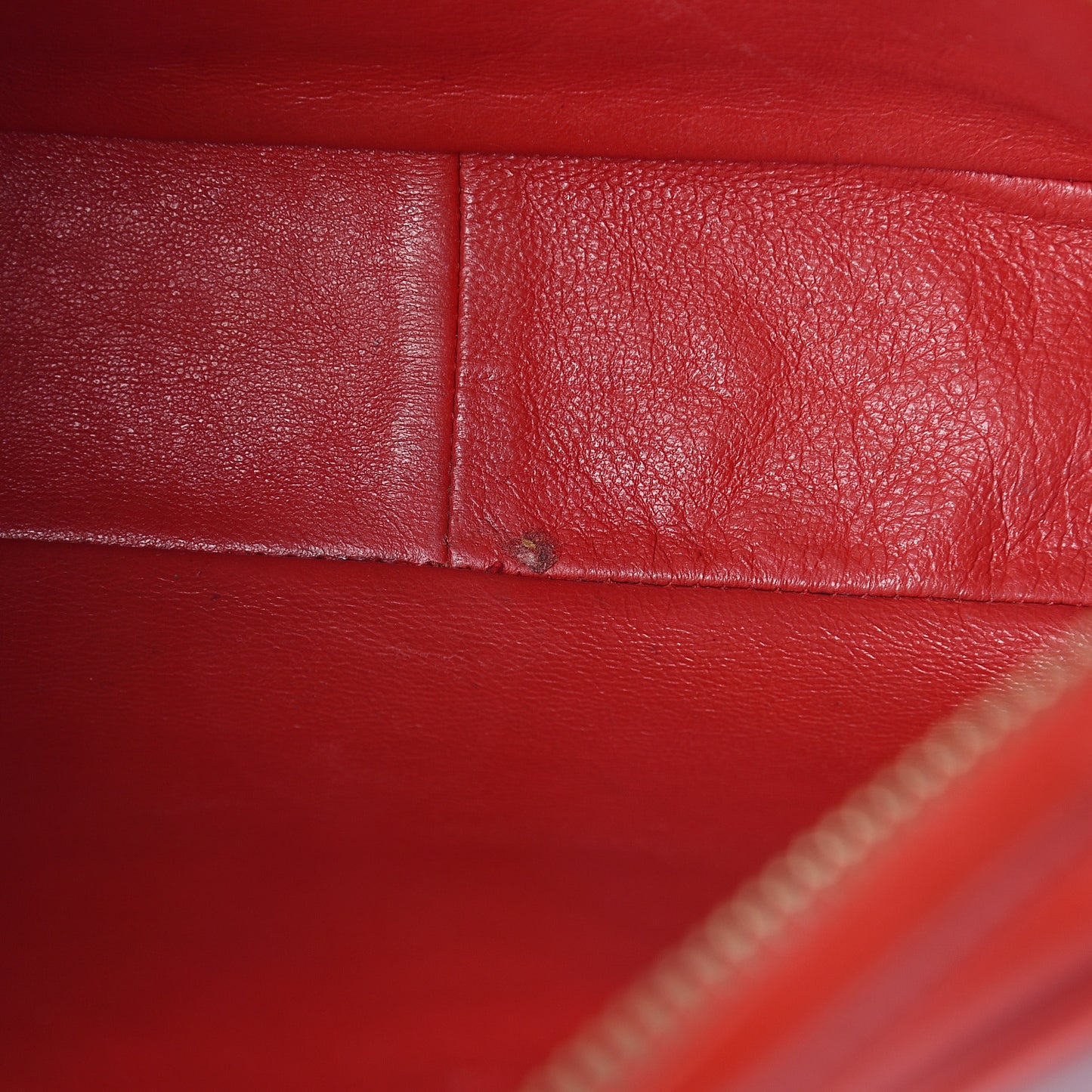 Lambskin Quilted Tassel Camera Case Red