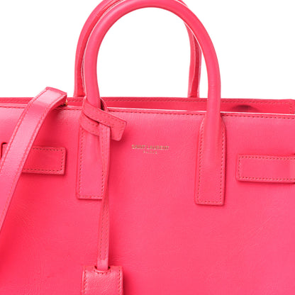 Saint Laurent Calfskin Nano Sac De Jour Fluo Pink 8 of 10