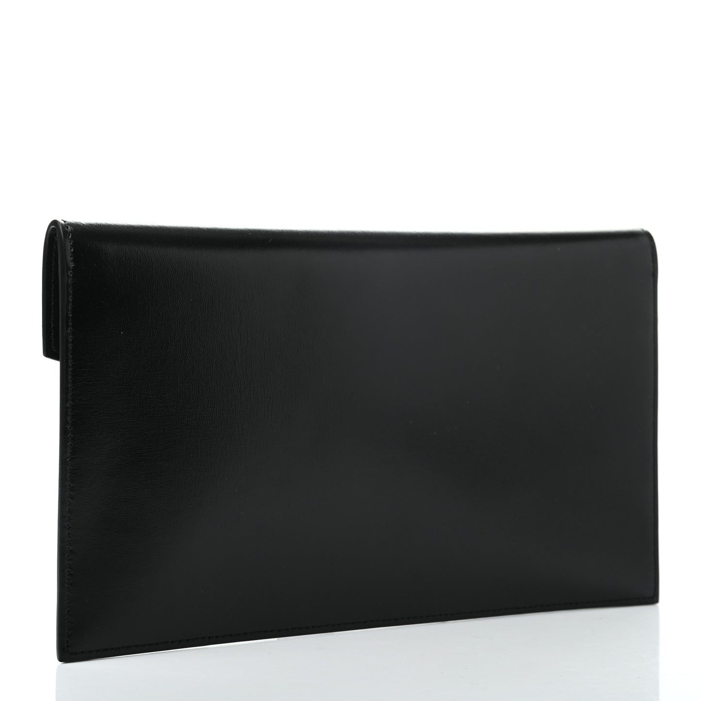 Smooth Shiny Calfskin Monogram Uptown Pouch Black