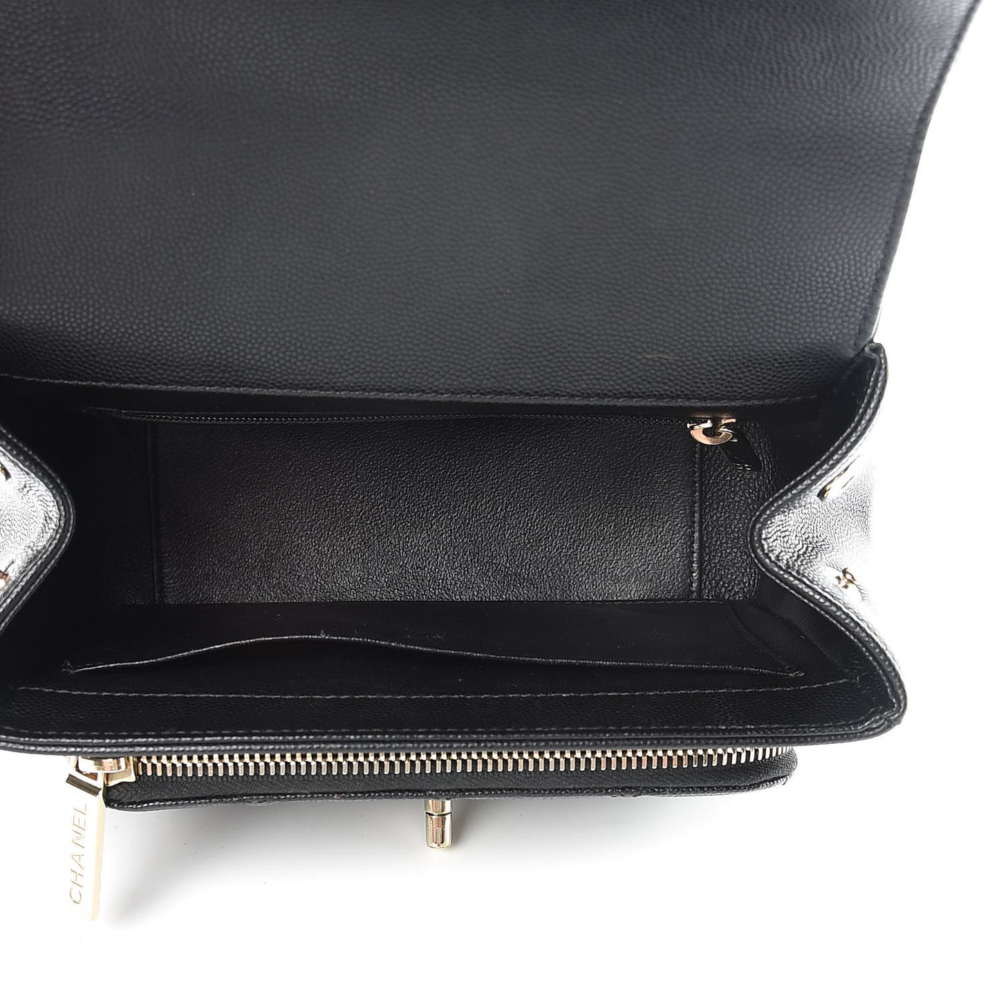 Caviar Quilted Mini Business Affinity Flap Black