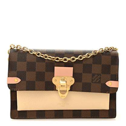 Louis Vuitton Damier Ebene Vavin Chain Wallet Creme 1 of 9