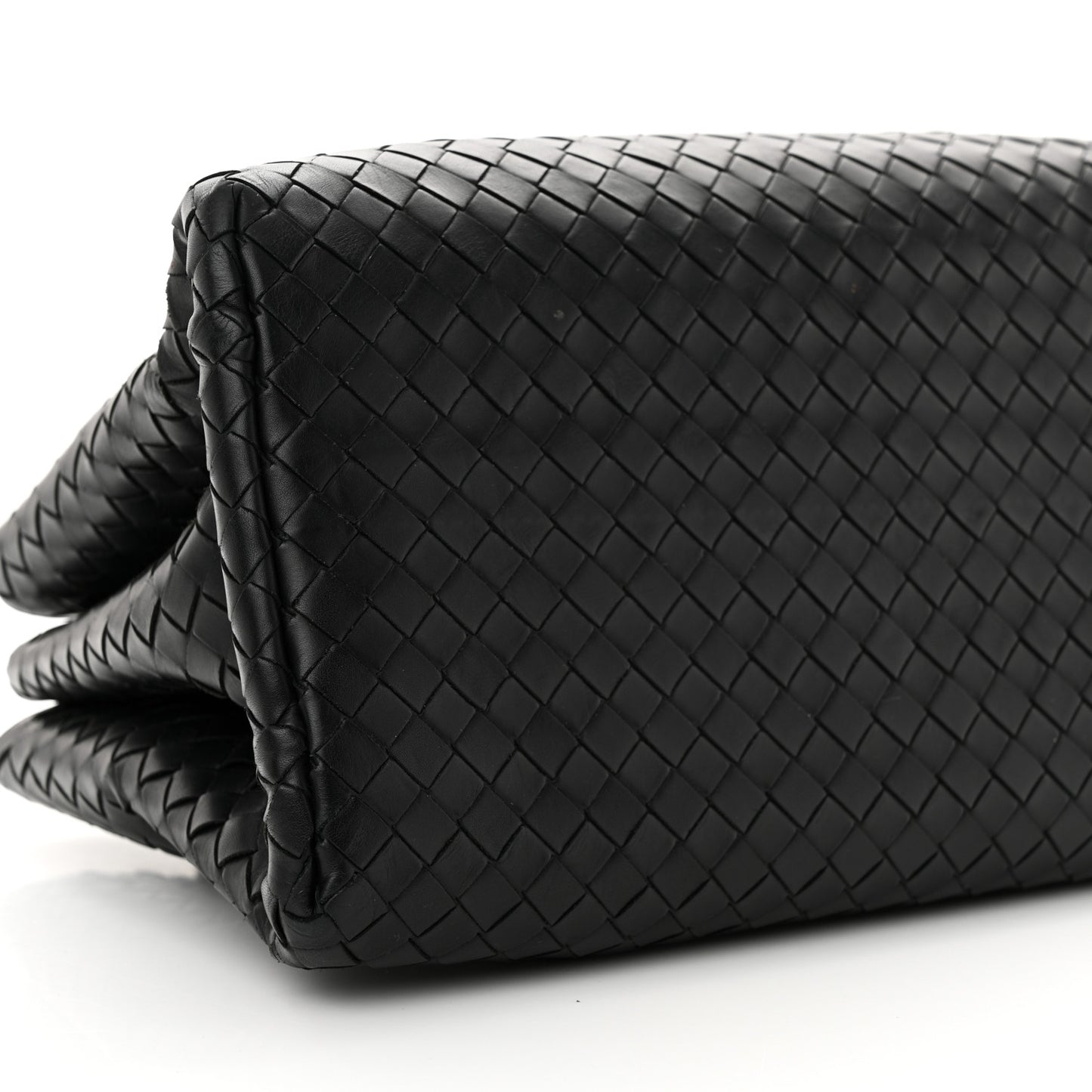 Light Calf Intrecciato Small Roma Black