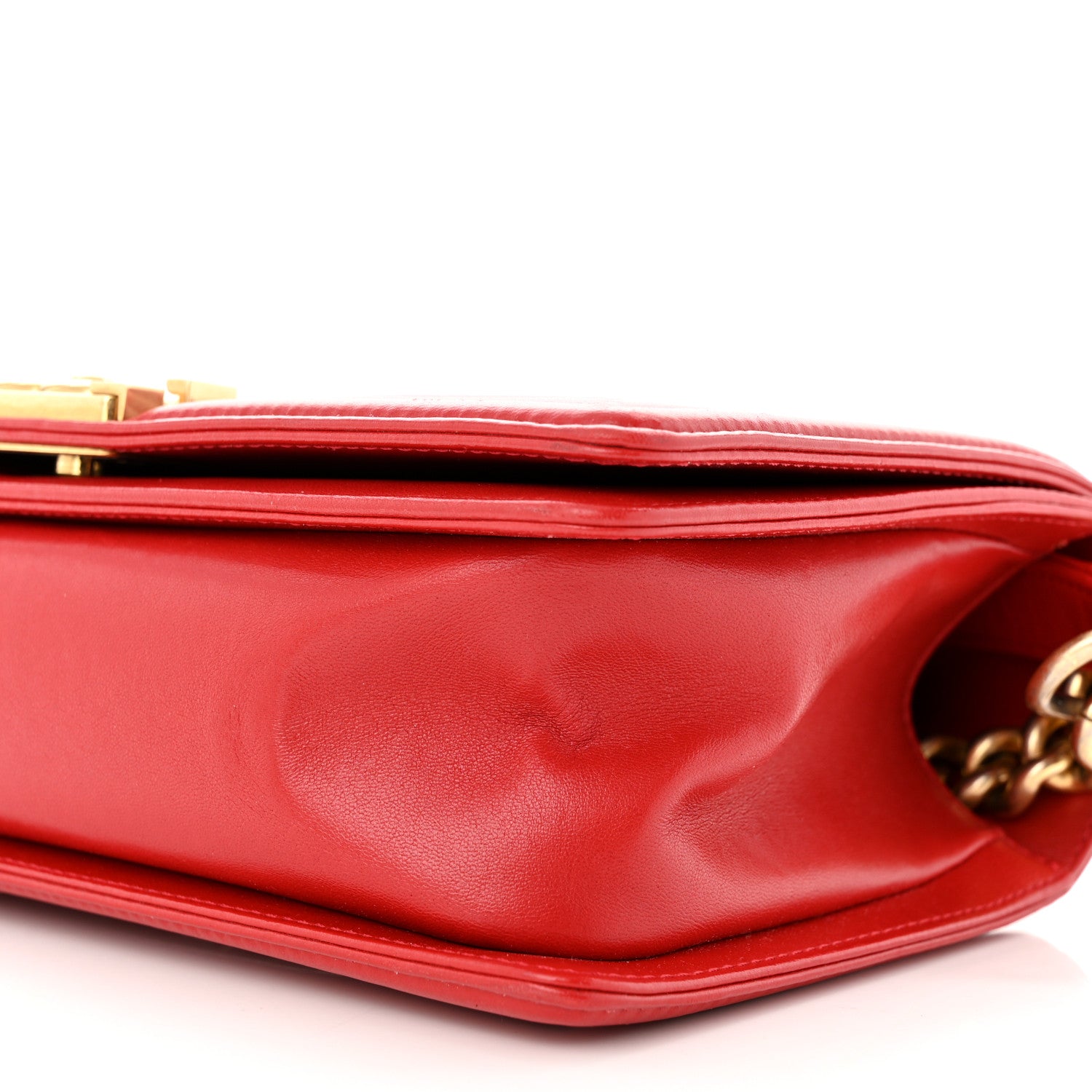 Chanel Lambskin Quilted Medium Boy Flap Red 10 of 12