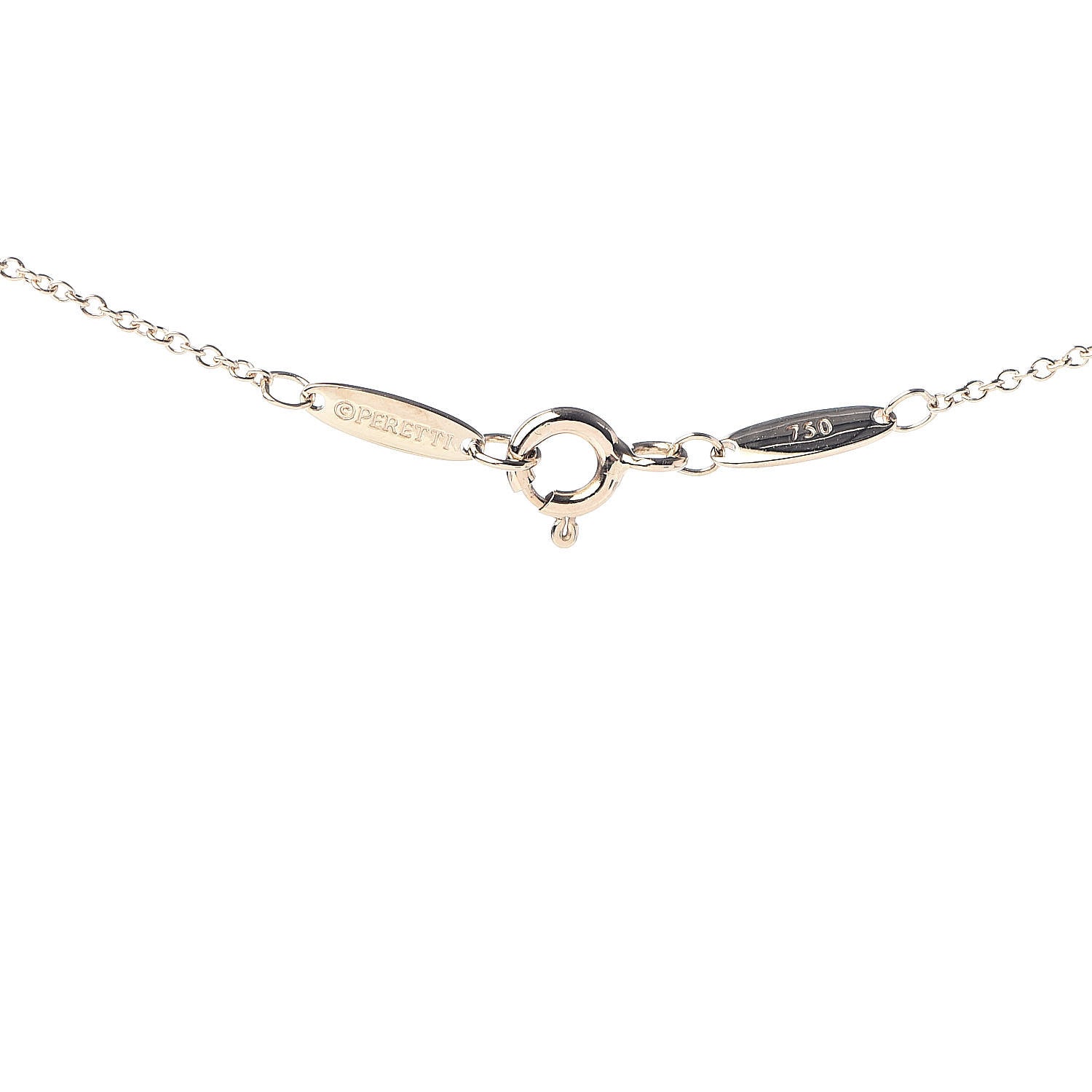 Tiffany 18K Yellow Gold Diamond .19ct Elsa Peretti Diamonds by the Yard Pendant Necklace 4 of 5