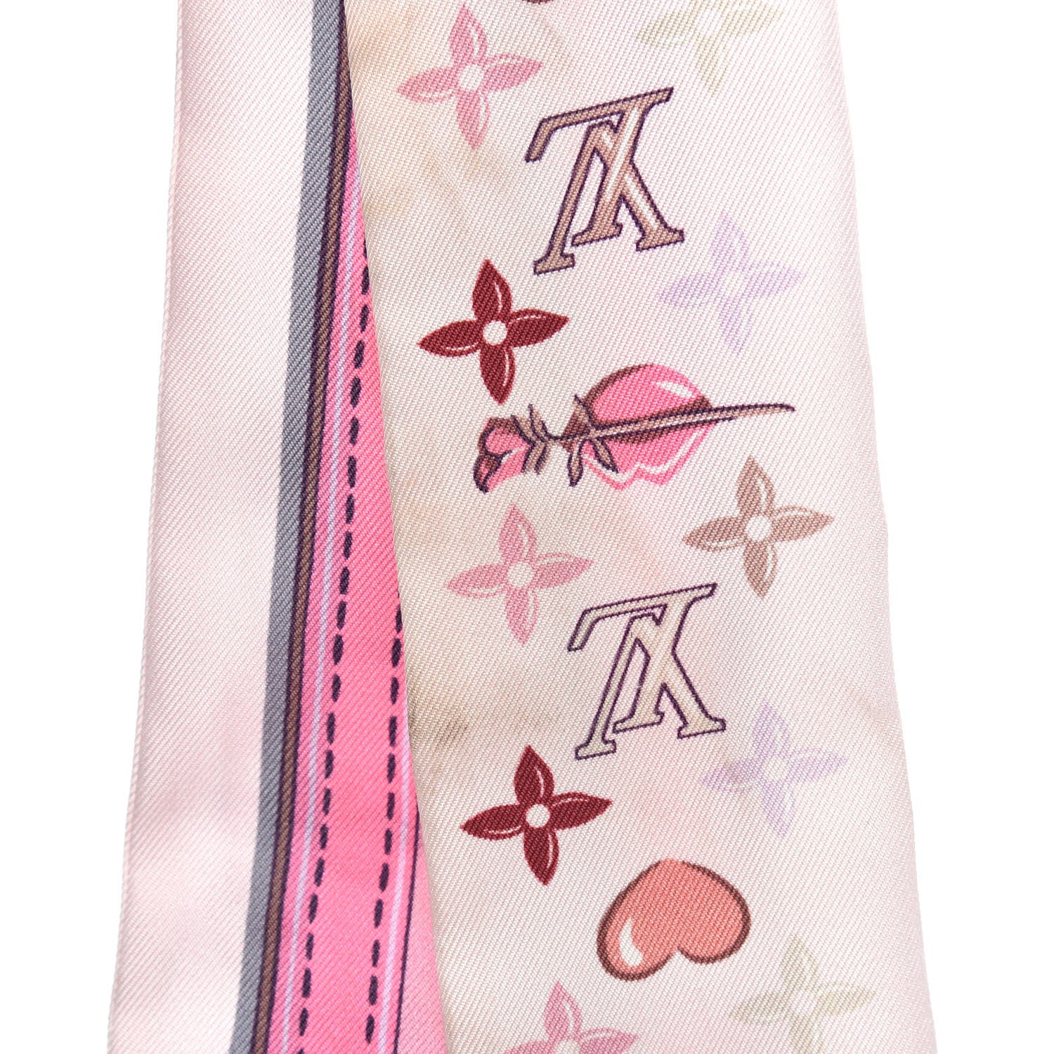 Louis Vuitton Silk Monogram A la Folie BB Bandeau Light Pink 5 of 6