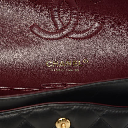 Chanel Lambskin Quilted Medium Double Flap Black 5 of 14
