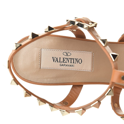 Valentino Garavani Calfskin Rockstud 60mm City Sandals 35 Light Cuir 6 of 9
