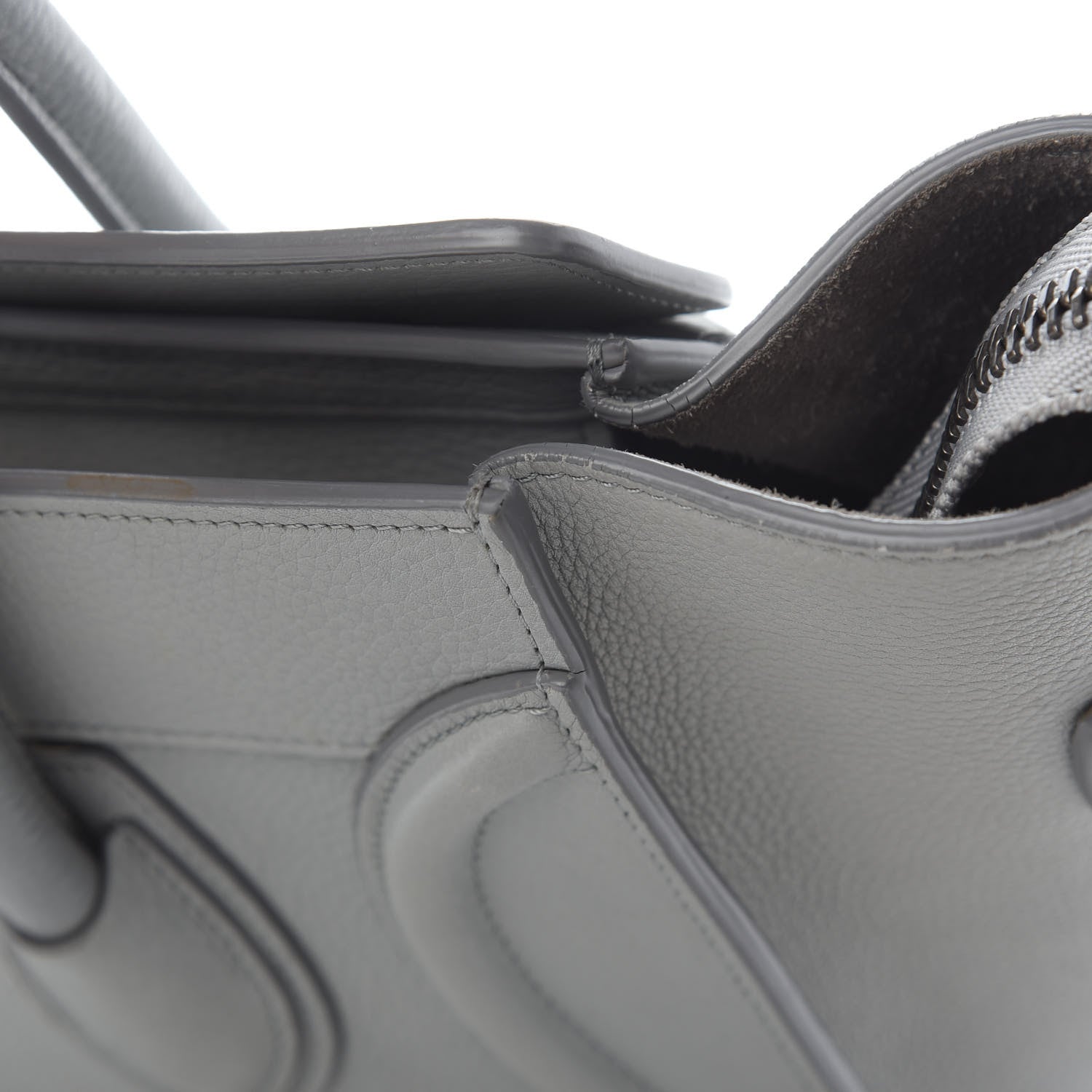 Celine Baby Drummed Calfskin Micro Luggage Sky 13 of 14