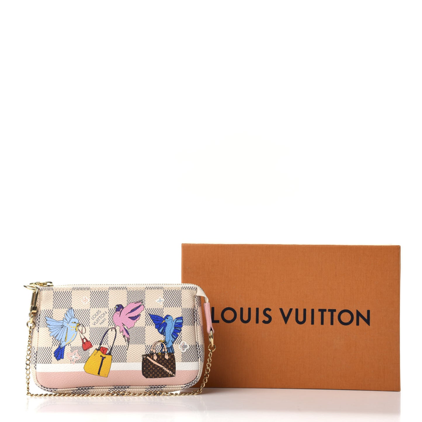 Damier Azur 2018 Christmas Animation Mini Pochette Accessories