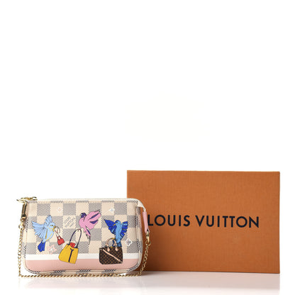 Louis Vuitton Damier Azur 2018 Christmas Animation Mini Pochette Accessories 10 of 10